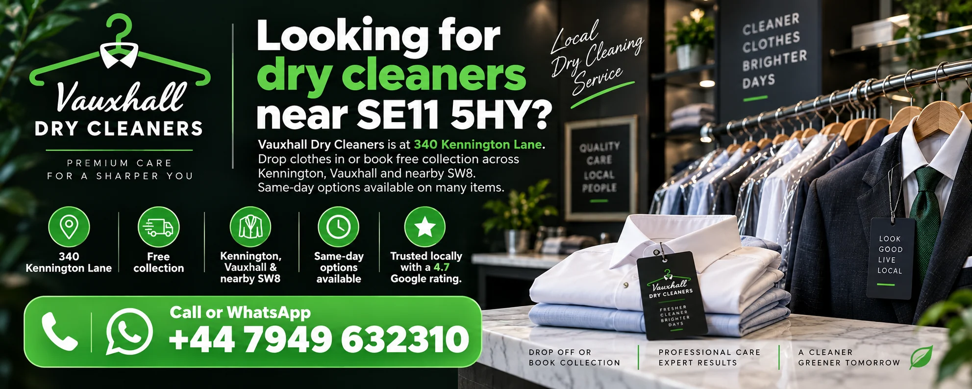 Dry Cleaners Near SE11 5HY - Vauxhall Dry Cleaners Dry cleaners near SE11 5HY Kennington by Vauxhall Dry Cleaners