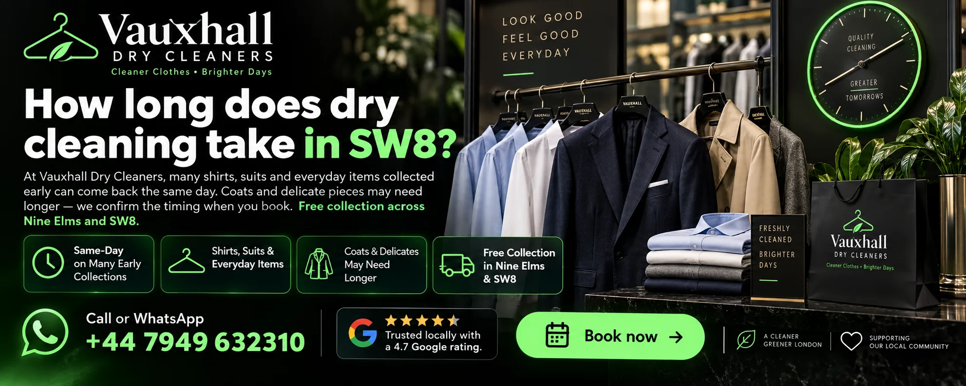 vauxhall_sw8_dry_cleaning_time - Vauxhall Dry Cleaners How long dry cleaning takes in SW8 at Vauxhall Dry Cleaners