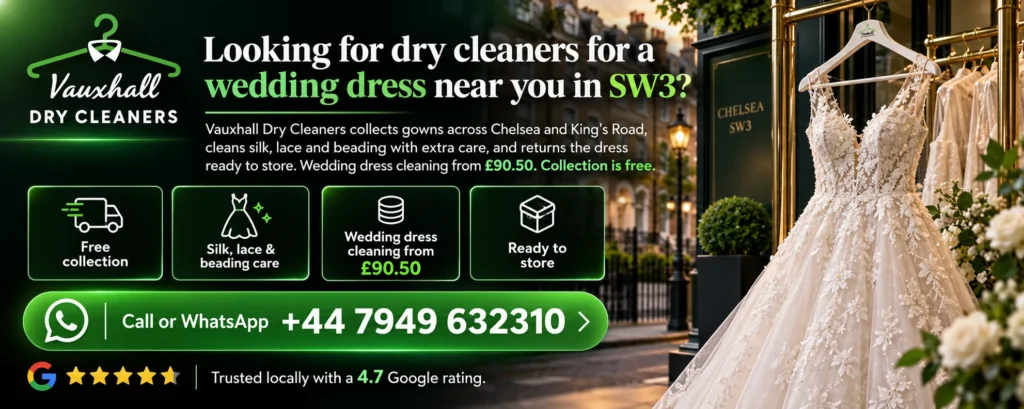 Dry cleaners with free pickup and delivery in SE11 5HY by Vauxhall Dry Cleaners